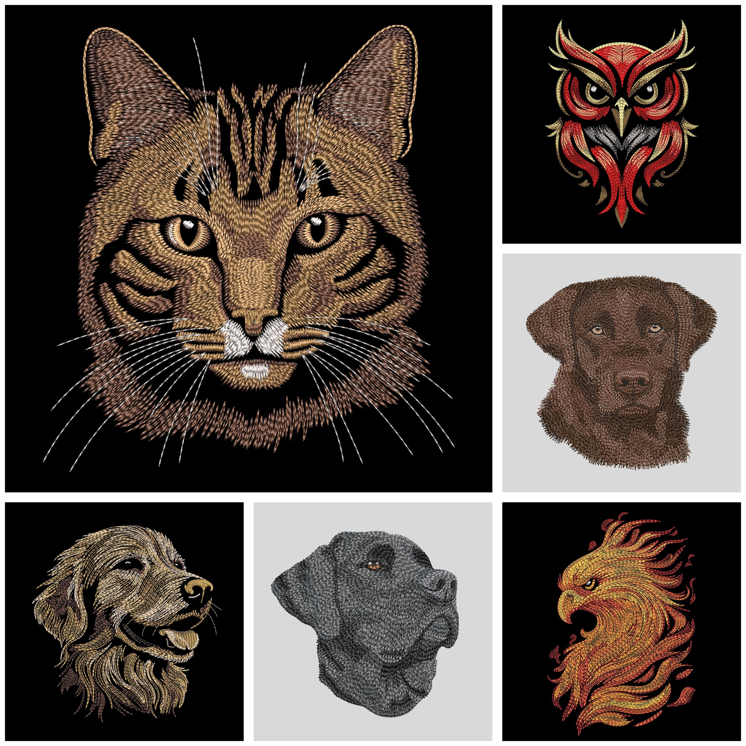 Animals Embroidery Collection