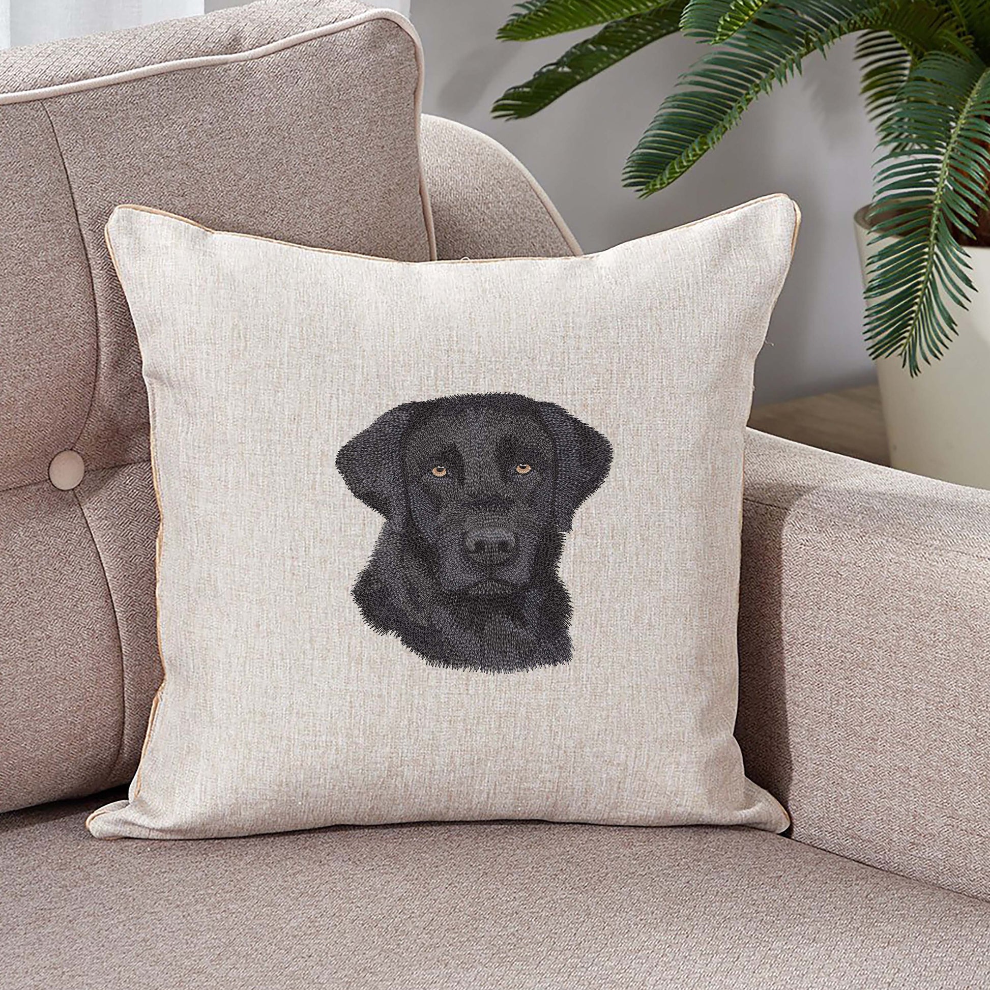 Dog Machine Embroidery Design - Black Labrador Retriever Digital Embroidery File - Pet Stitching Pattern - Instant Download - 5 Hoop Sizes Image 5