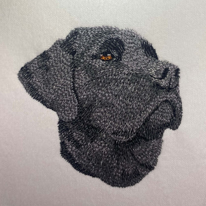 Dog Machine Embroidery Design - Black Labrador Retriever Dog Digital Embroidery File - Pet Sewing Pattern - Instant Download - 3 Hoop Sizes Image 2
