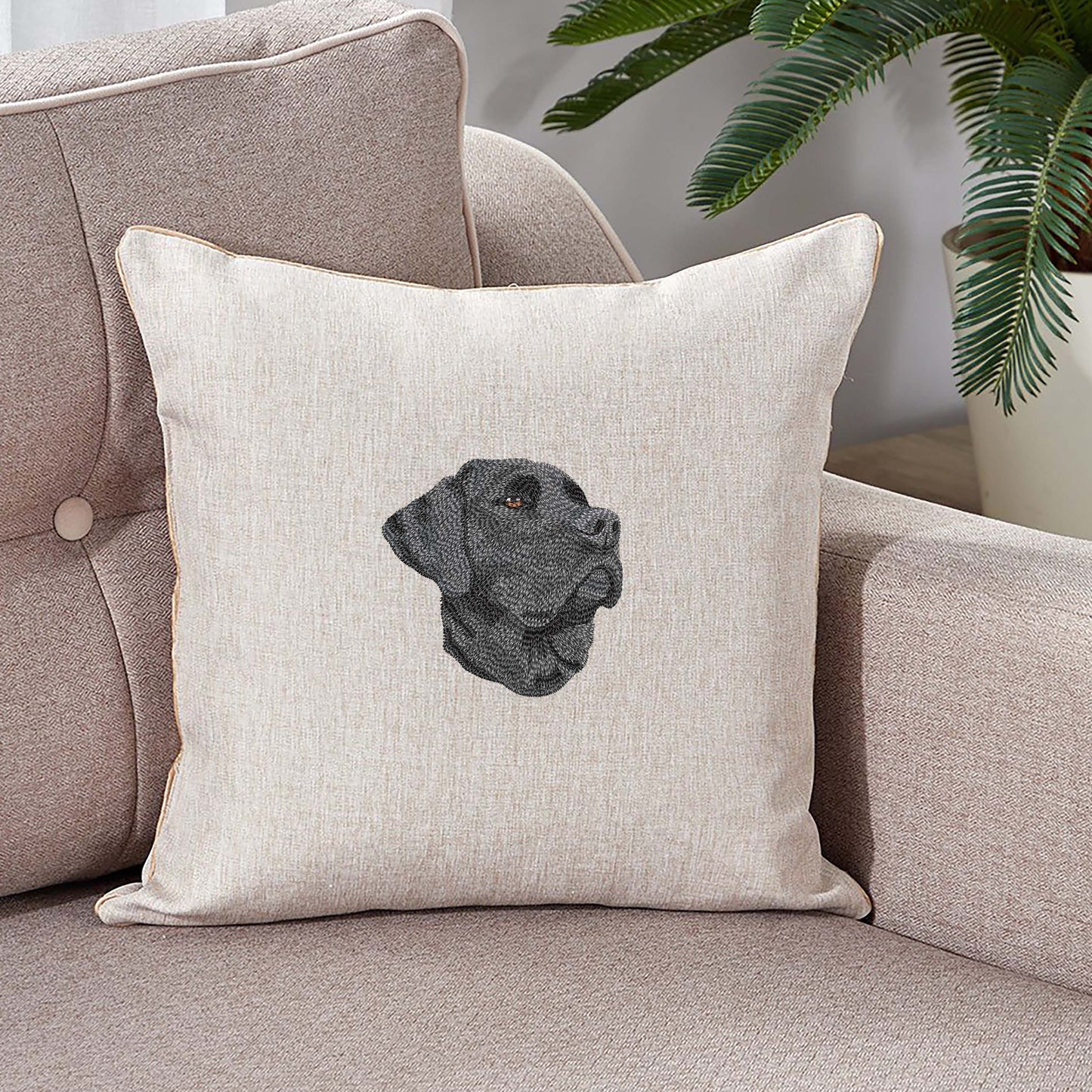 Dog Machine Embroidery Design - Black Labrador Retriever Dog Digital Embroidery File - Pet Sewing Pattern - Instant Download - 3 Hoop Sizes Image 7