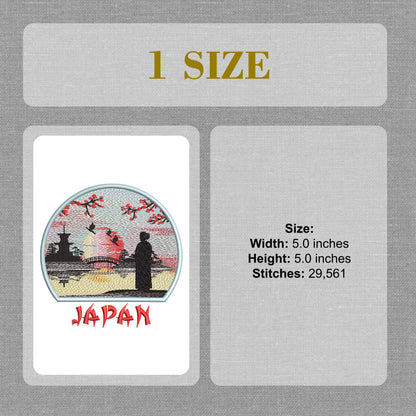 Stunning Pagoda in Japan Machine Embroidery Design - Beauty of Japanese Nature Digital Embroidery File - Instant Download - 1 Hoop Size Image 8