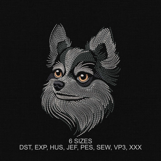 Cute Dog Embroidery Design - Dog Face Machine Embroidery Pattern - Pet Portrait Digital Embroidery File - Animal Cute Sewing Art - 6 Hoop Sizes Video