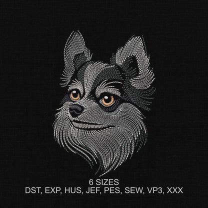 Cute Dog Embroidery Design - Dog Face Machine Embroidery Pattern - Pet Portrait Digital Embroidery File - Animal Cute Sewing Art - 6 Hoop Sizes Video